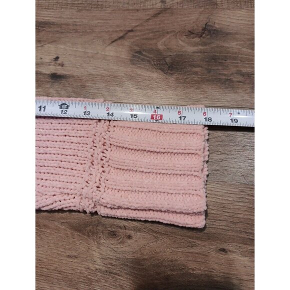 Aerie Womens Light Pink Chunky Knit Turtleneck Oversized Sweater, Soft, Size Med - Picture 11 of 11